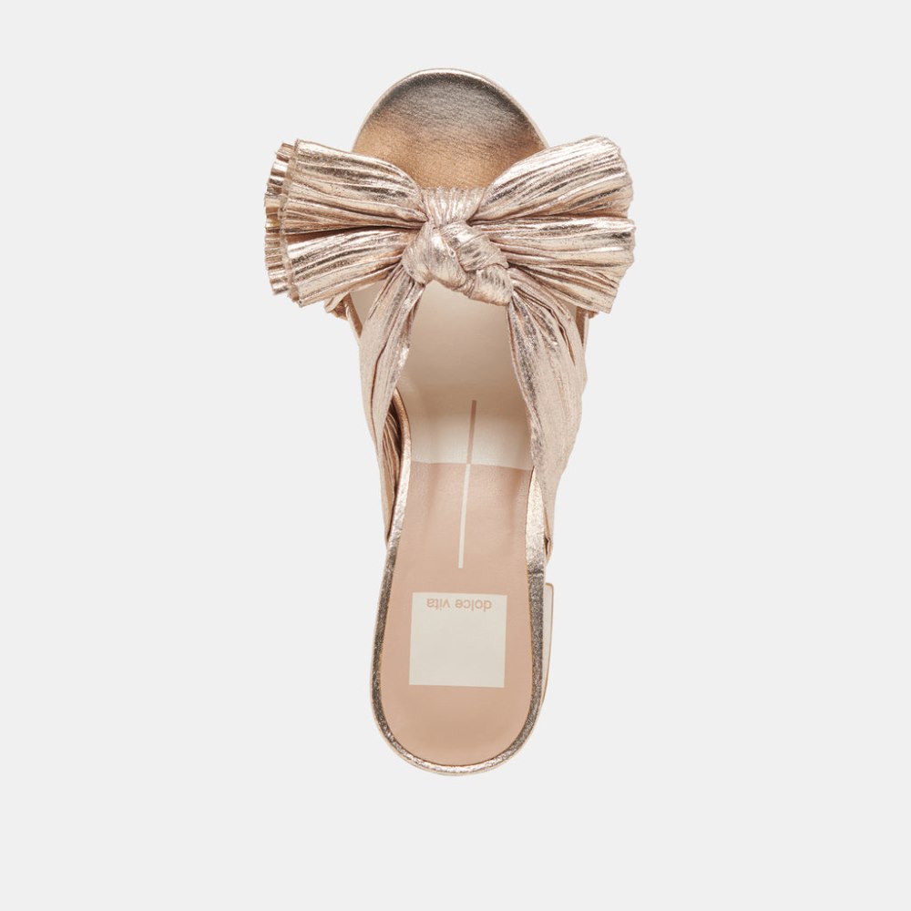 Dolce Vita Blare Heels Platinum Satin