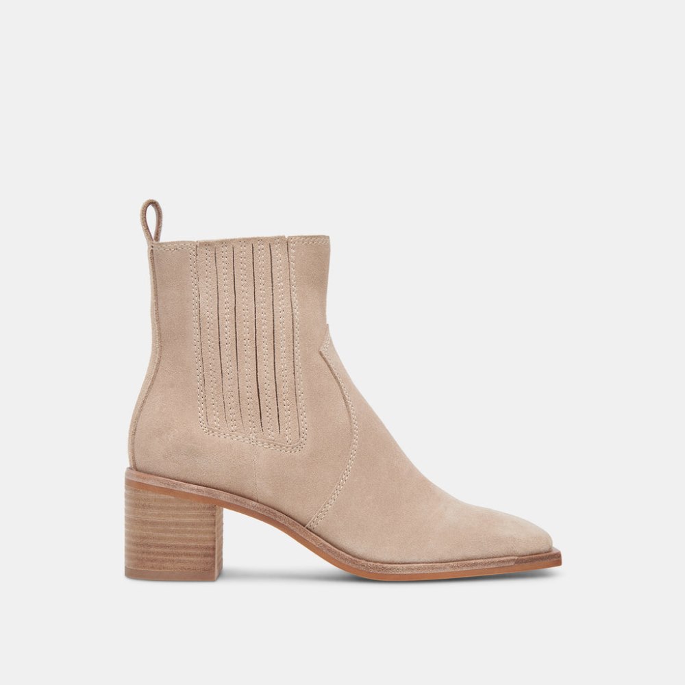 Dolce Vita Irnie Booties Taupe Suede