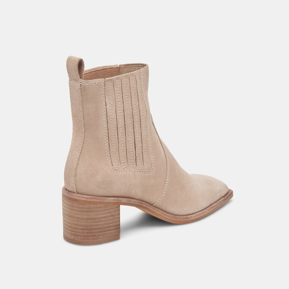 Dolce Vita Irnie Booties Taupe Suede