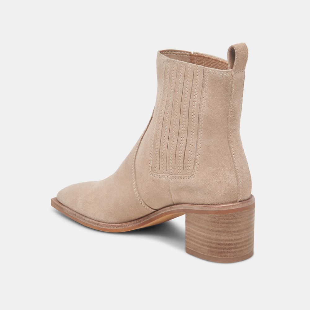 Dolce Vita Irnie Booties Taupe Suede