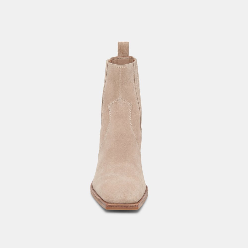 Dolce Vita Irnie Booties Taupe Suede