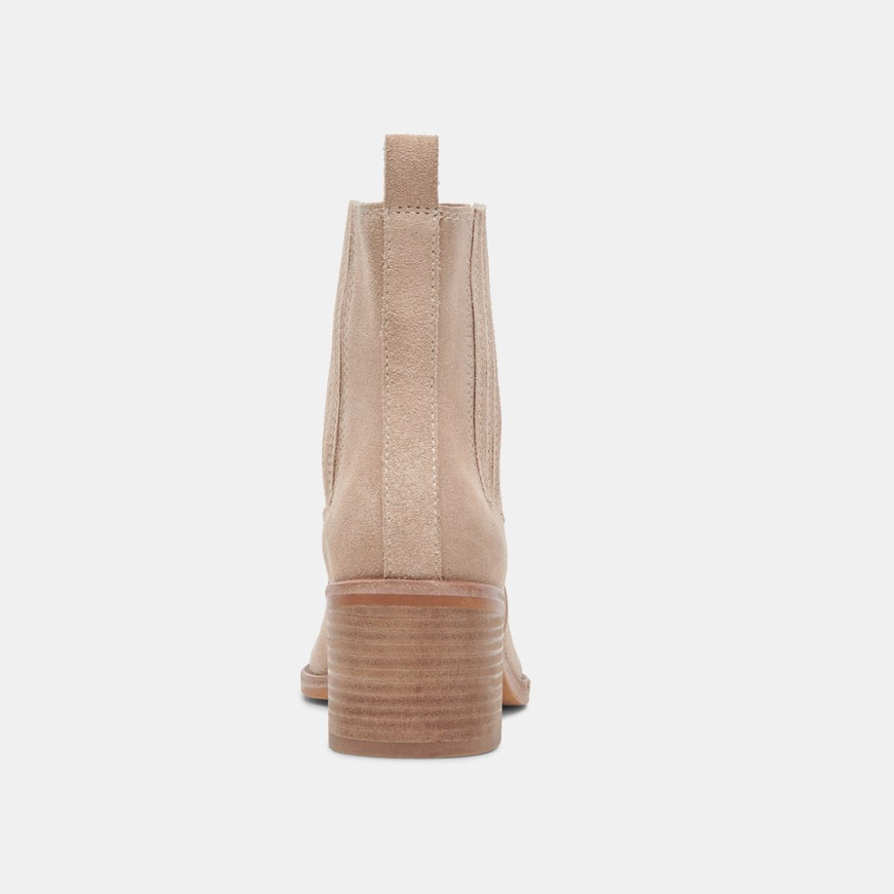 Dolce Vita Irnie Booties Taupe Suede