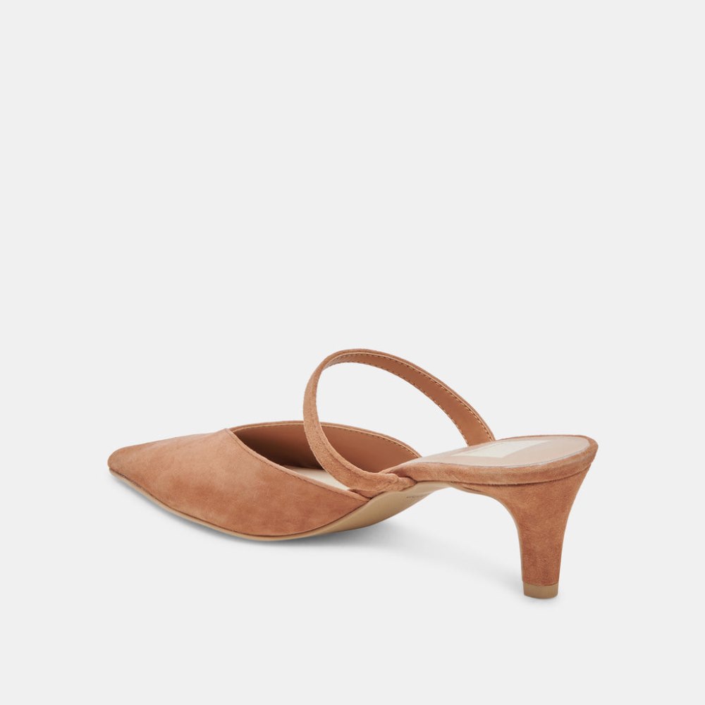 Dolce Vita Kanika Mid Heels Brown Suede