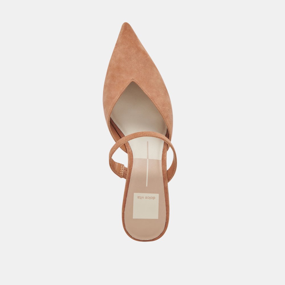 Dolce Vita Kanika Mid Heels Brown Suede