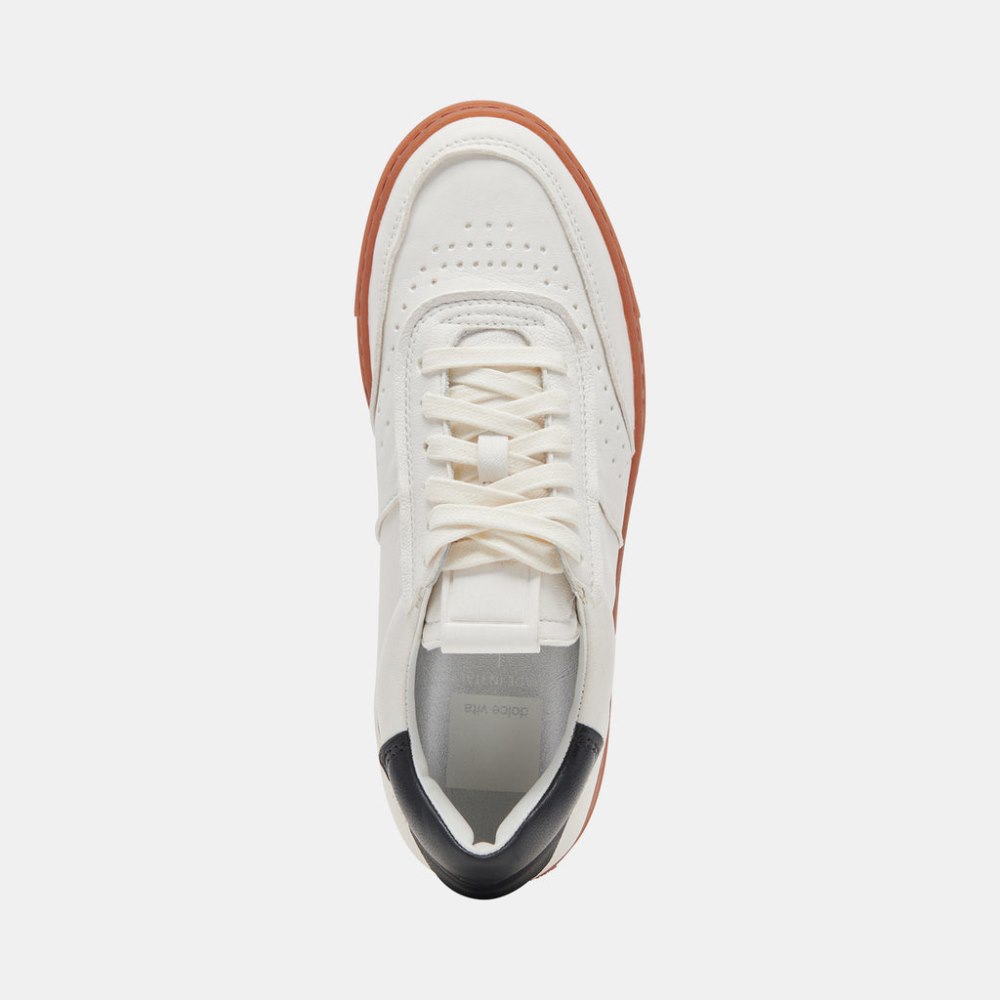 Dolce Vita Boden Sneakers White Black Leather