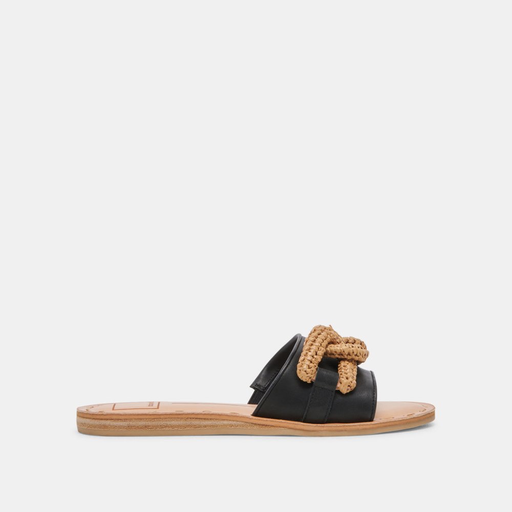 Dolce Vita Desa Sandals Black Leather