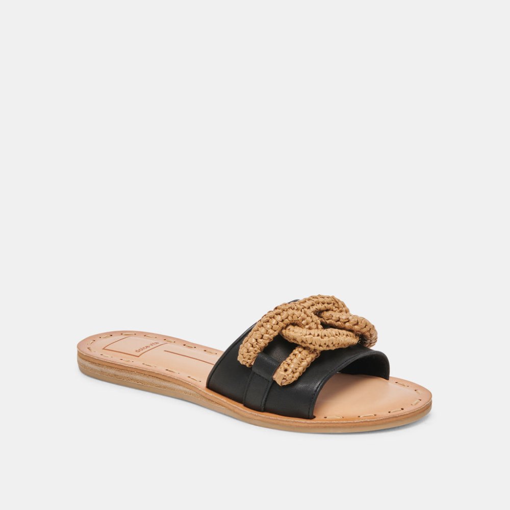 Dolce Vita Desa Sandals Black Leather
