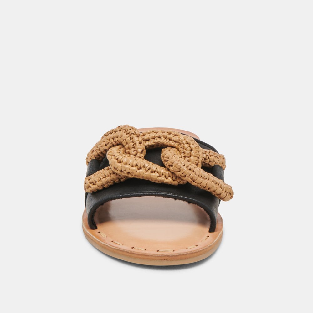Dolce Vita Desa Sandals Black Leather