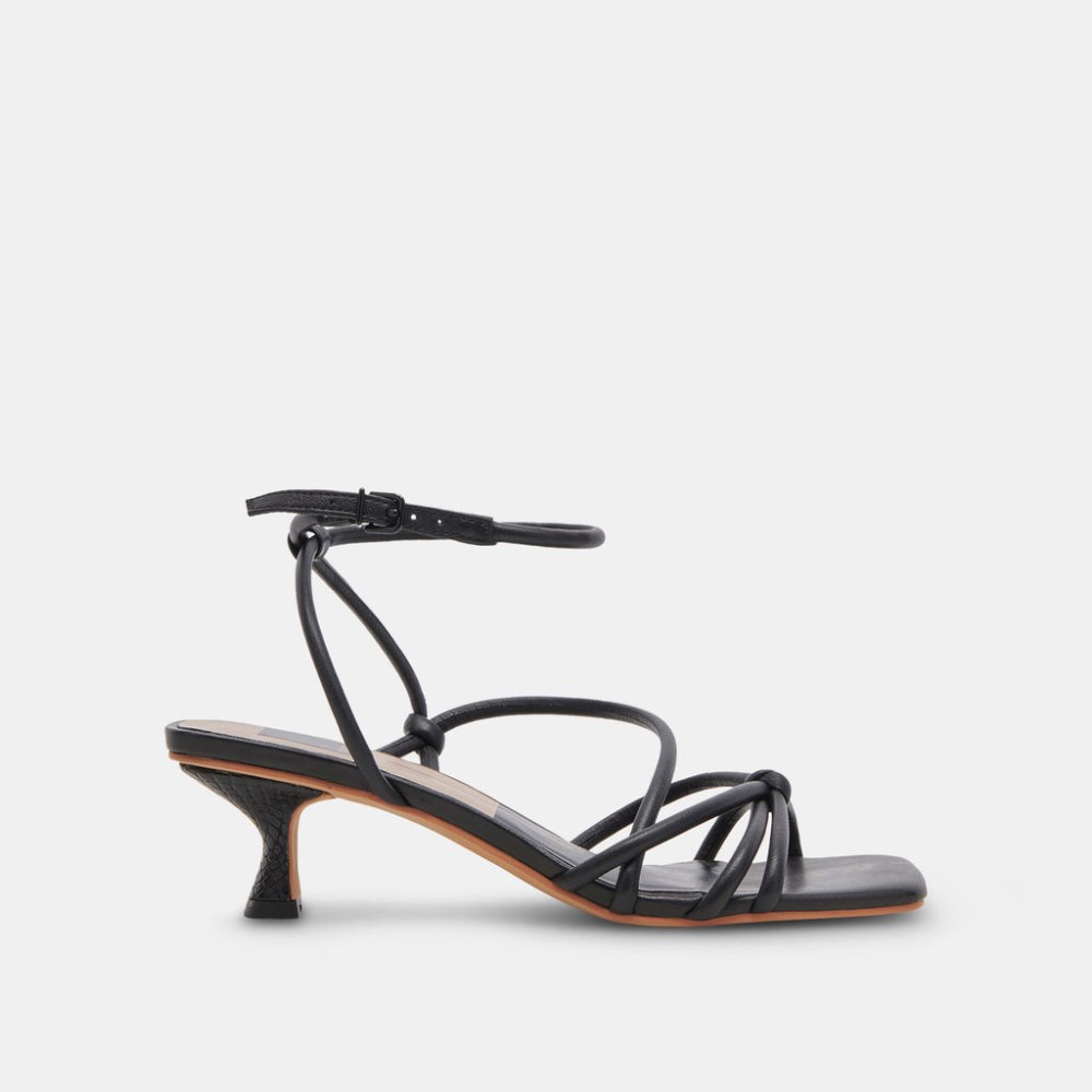Dolce Vita Bev Heels Black Leather