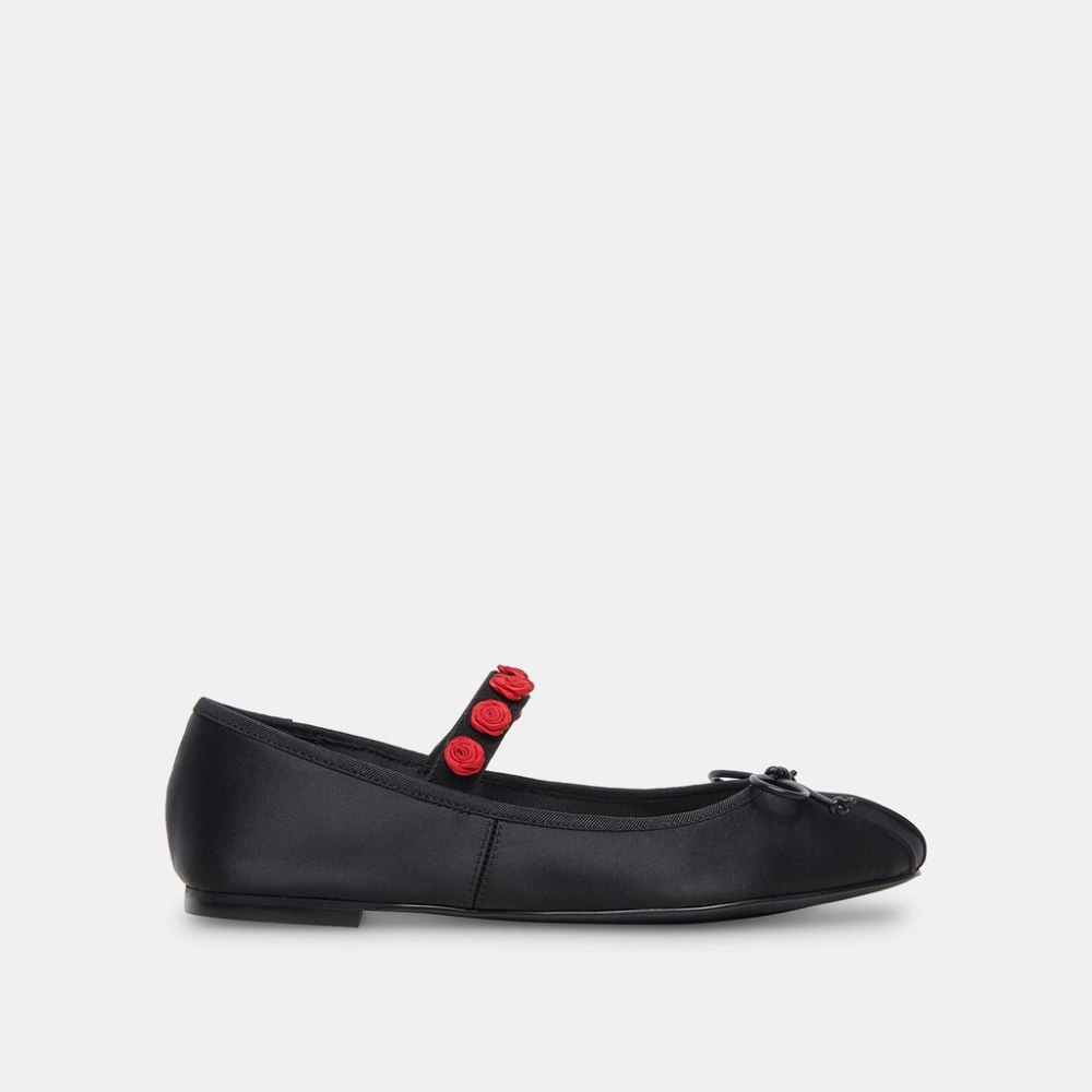 Dolce Vita Lilly Ballet Flats Black Multi Satin