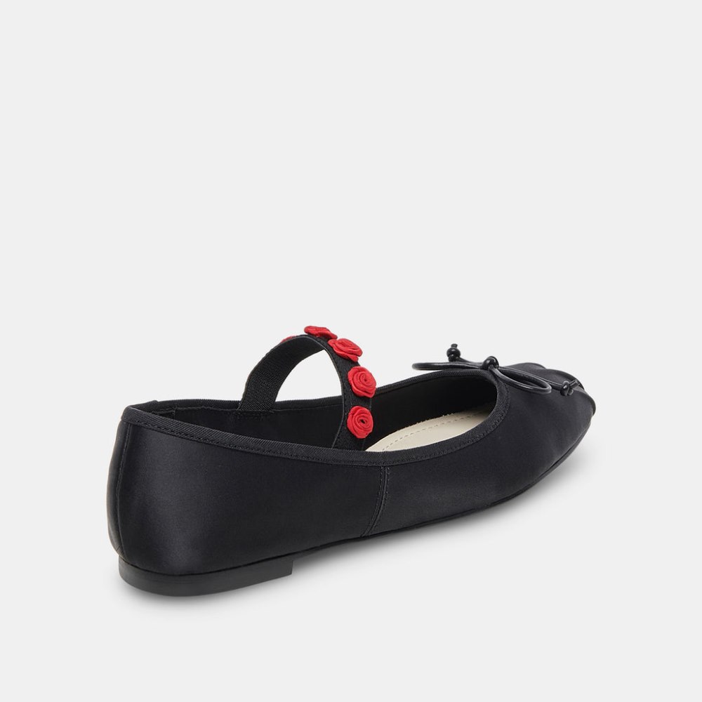 Dolce Vita Lilly Ballet Flats Black Multi Satin
