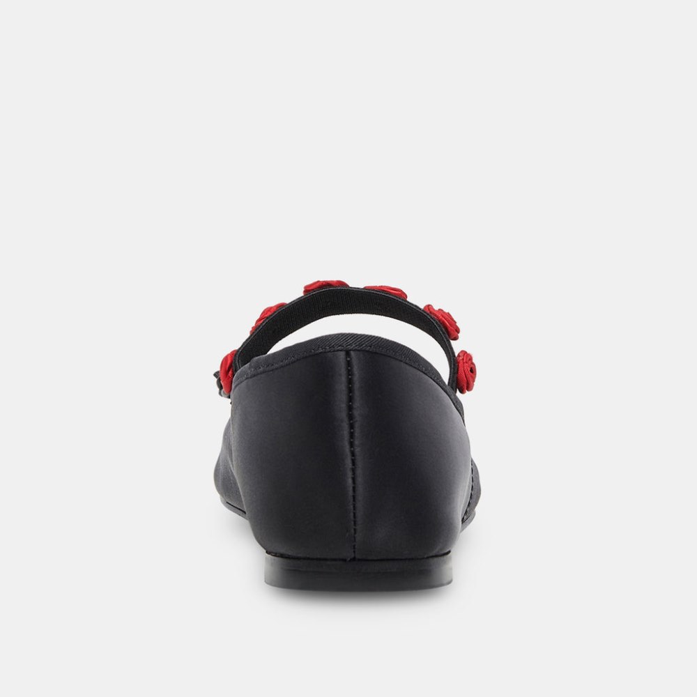 Dolce Vita Lilly Ballet Flats Black Multi Satin
