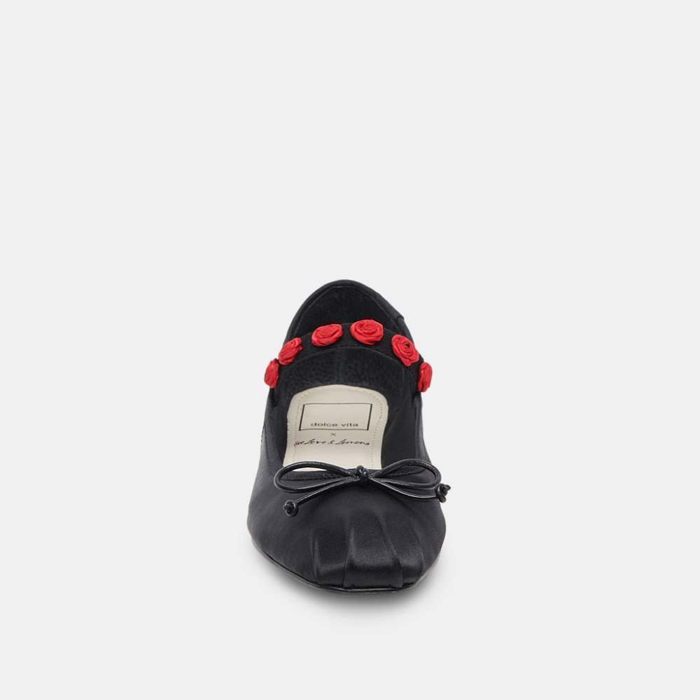 Dolce Vita Lilly Ballet Flats Black Multi Satin
