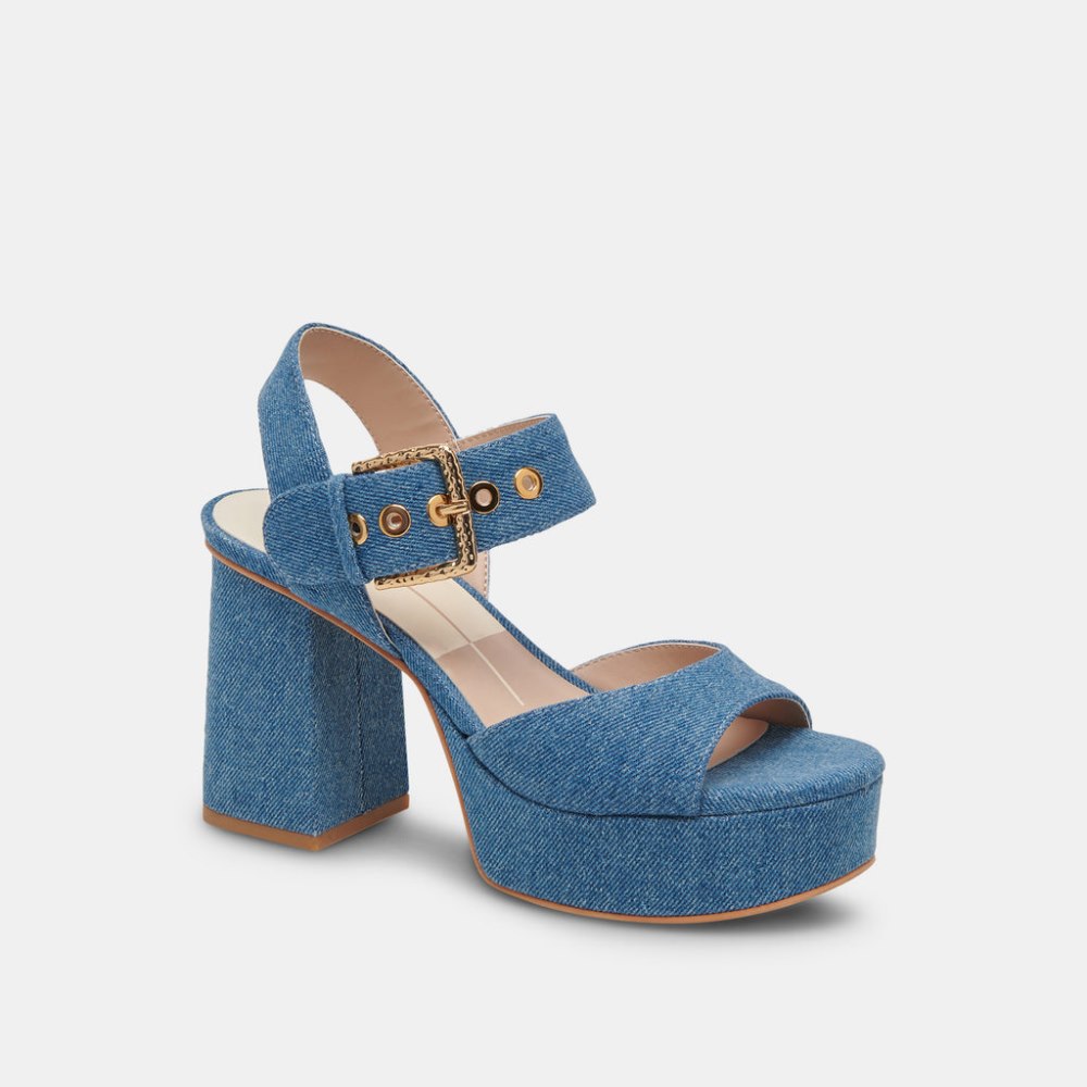 Dolce Vita Bobby Heels Blue Denim