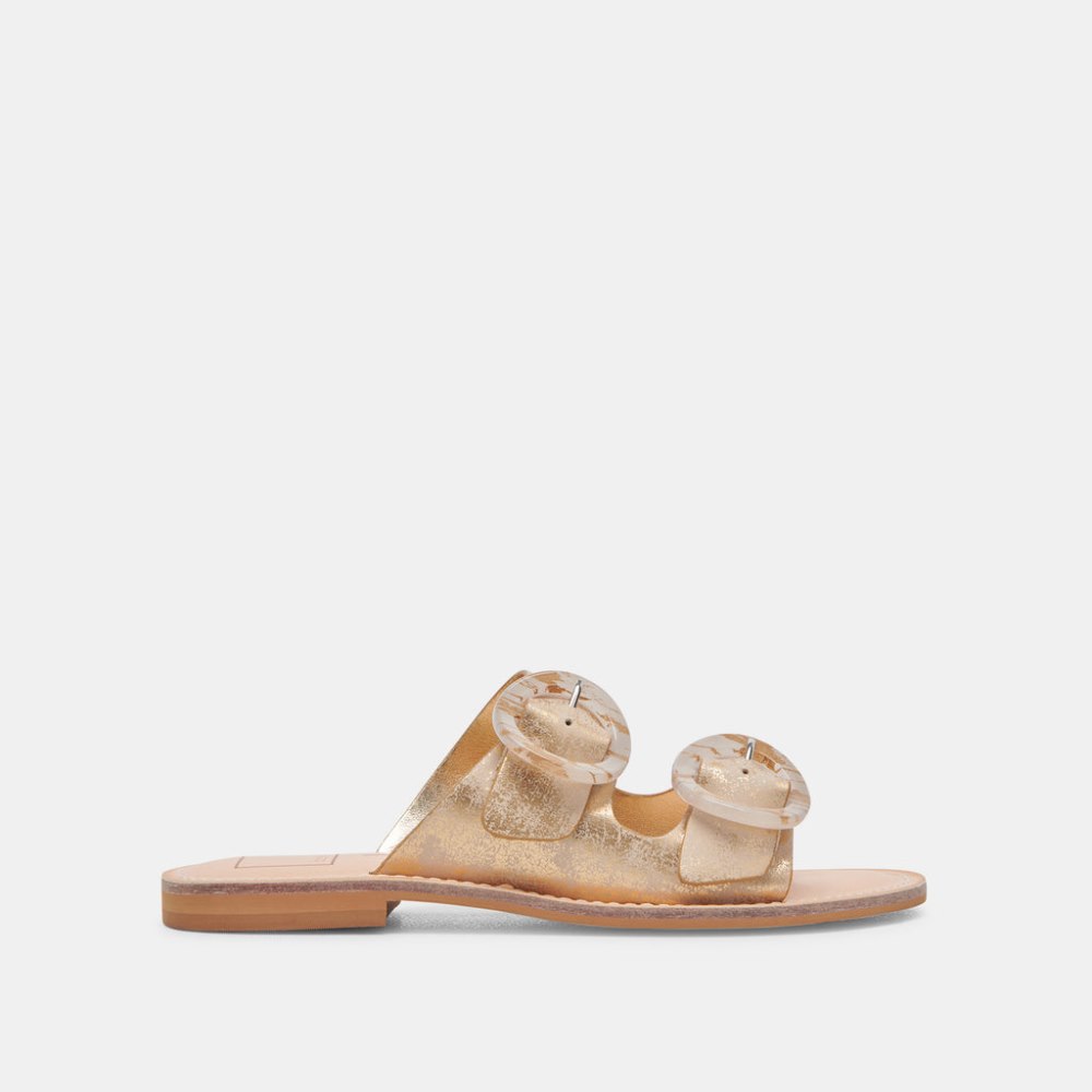 Dolce Vita Secily Sandals Light Gold Nubuck