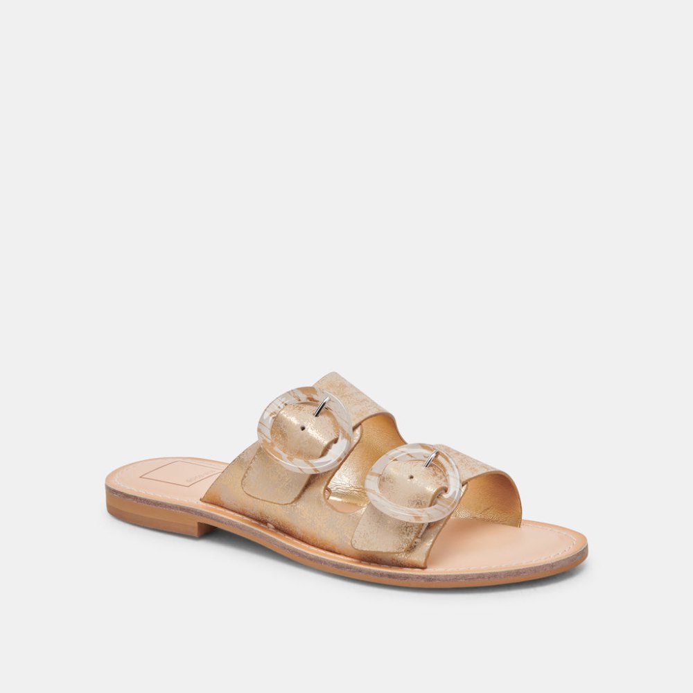 Dolce Vita Secily Sandals Light Gold Nubuck