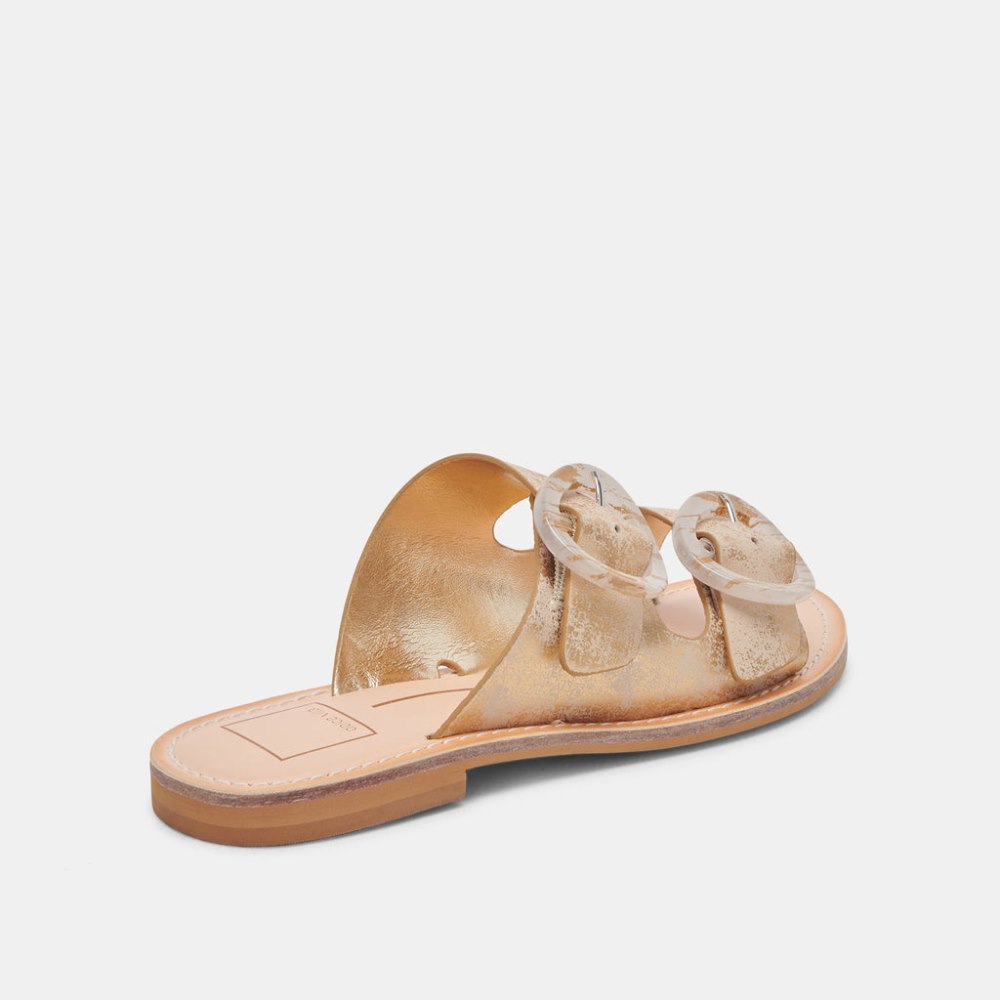 Dolce Vita Secily Sandals Light Gold Nubuck