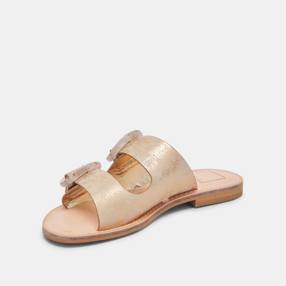 Dolce Vita Secily Sandals Light Gold Nubuck