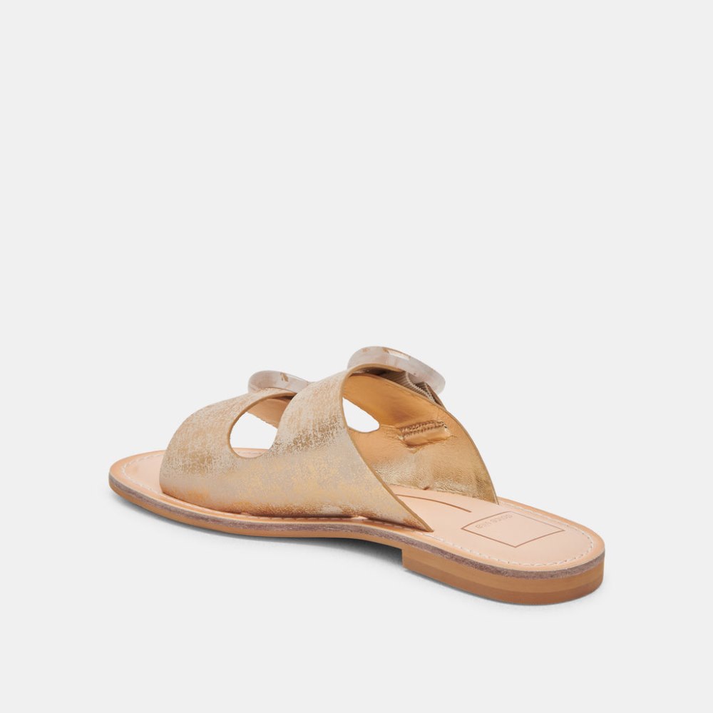 Dolce Vita Secily Sandals Light Gold Nubuck