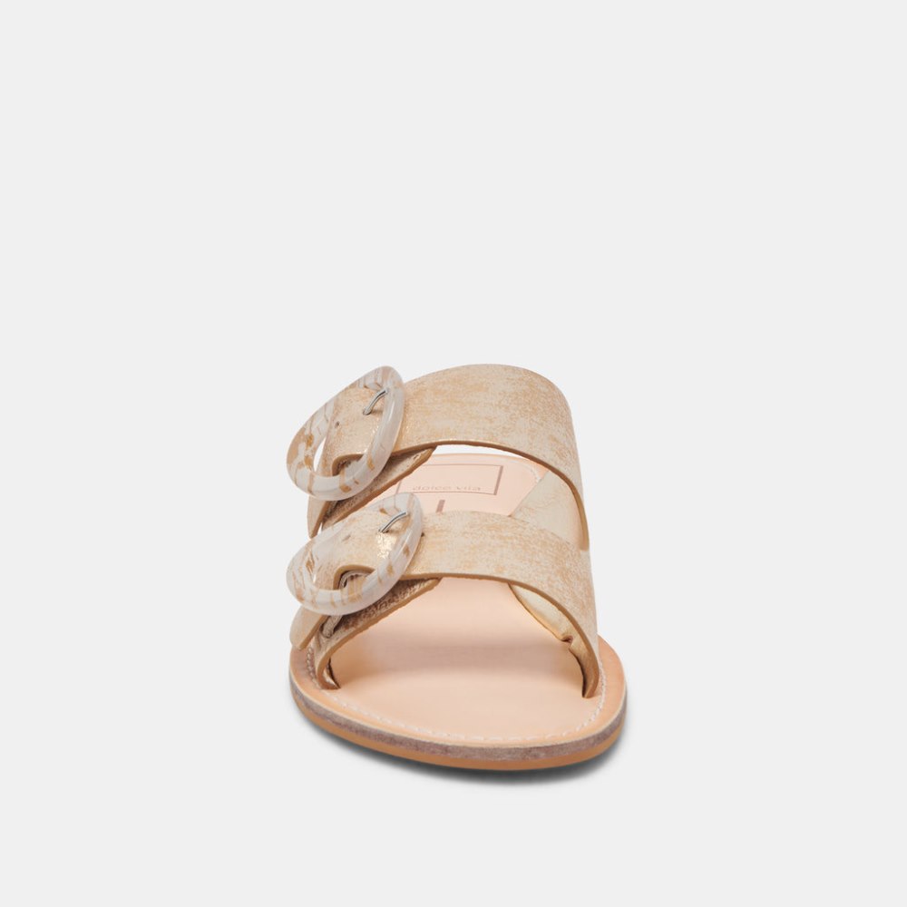 Dolce Vita Secily Sandals Light Gold Nubuck