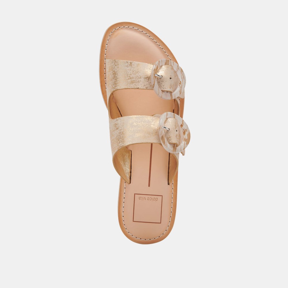 Dolce Vita Secily Sandals Light Gold Nubuck
