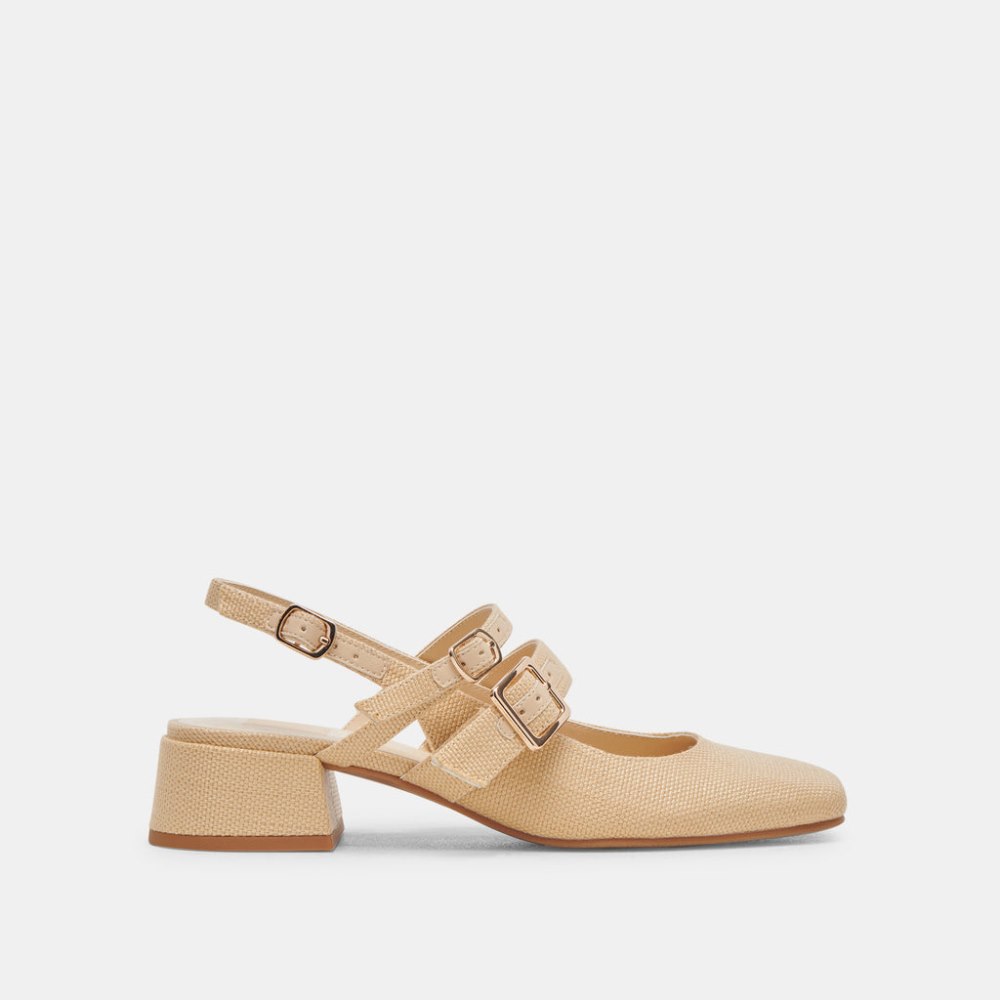 Dolce Vita Patzy Heels Natural Raffia