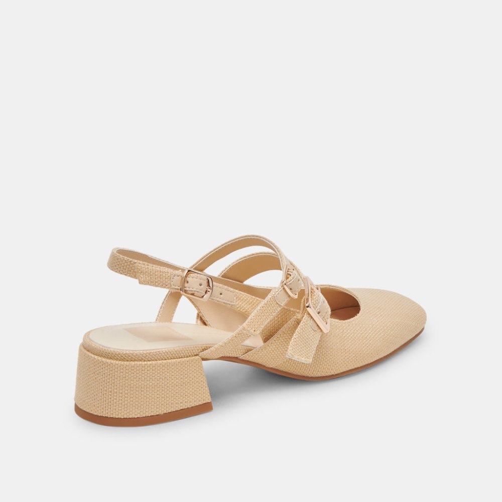 Dolce Vita Patzy Heels Natural Raffia