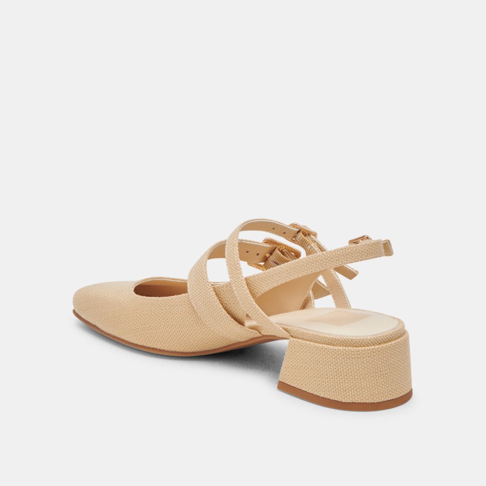 Dolce Vita Patzy Heels Natural Raffia