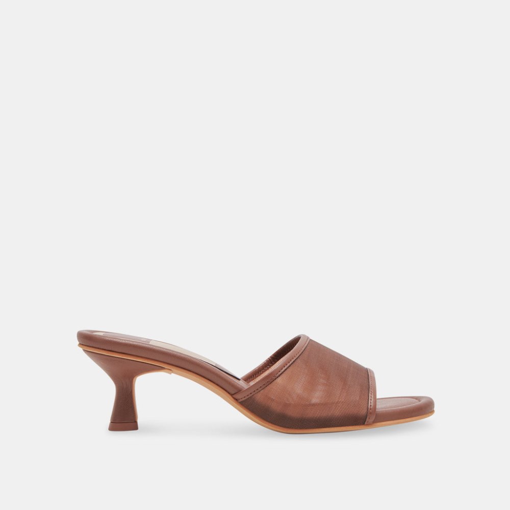 Dolce Vita Meeza Heels Espresso Mesh