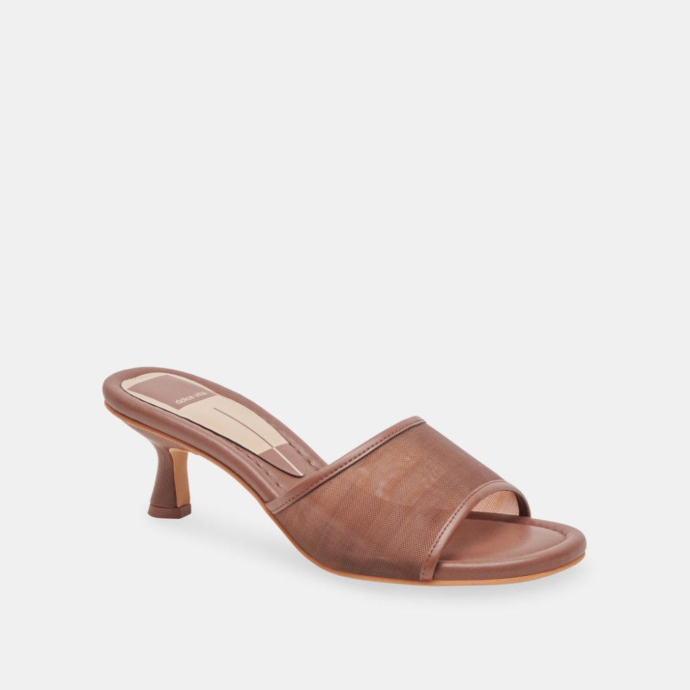 Dolce Vita Meeza Heels Espresso Mesh