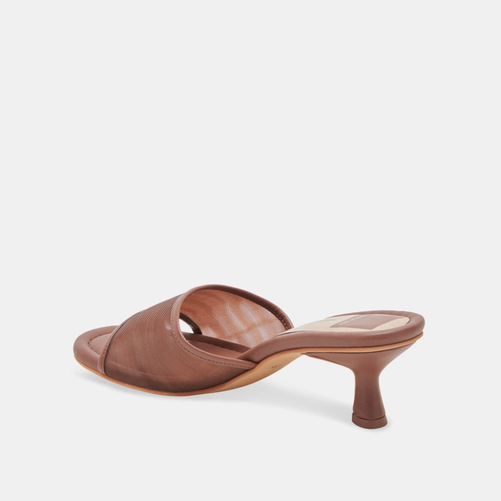 Dolce Vita Meeza Heels Espresso Mesh