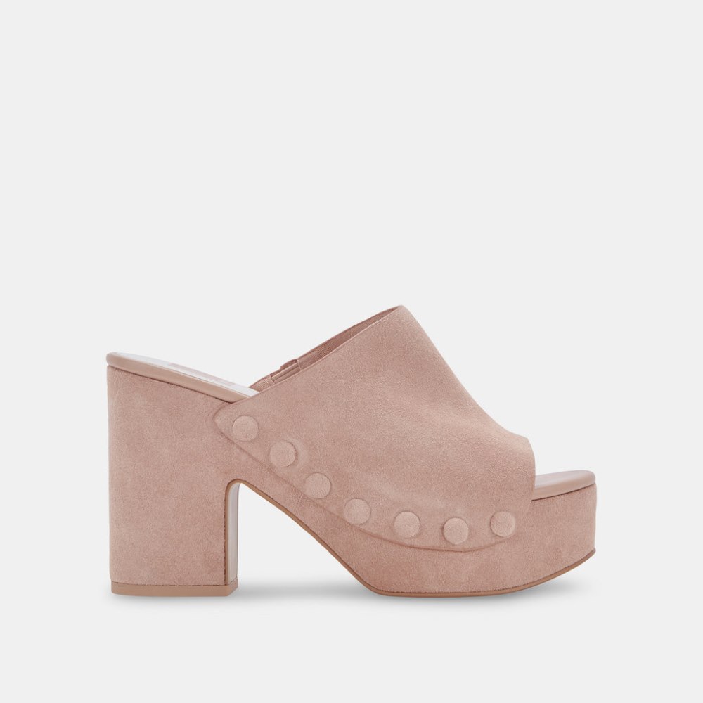Dolce Vita Emol Heels Blush Suede