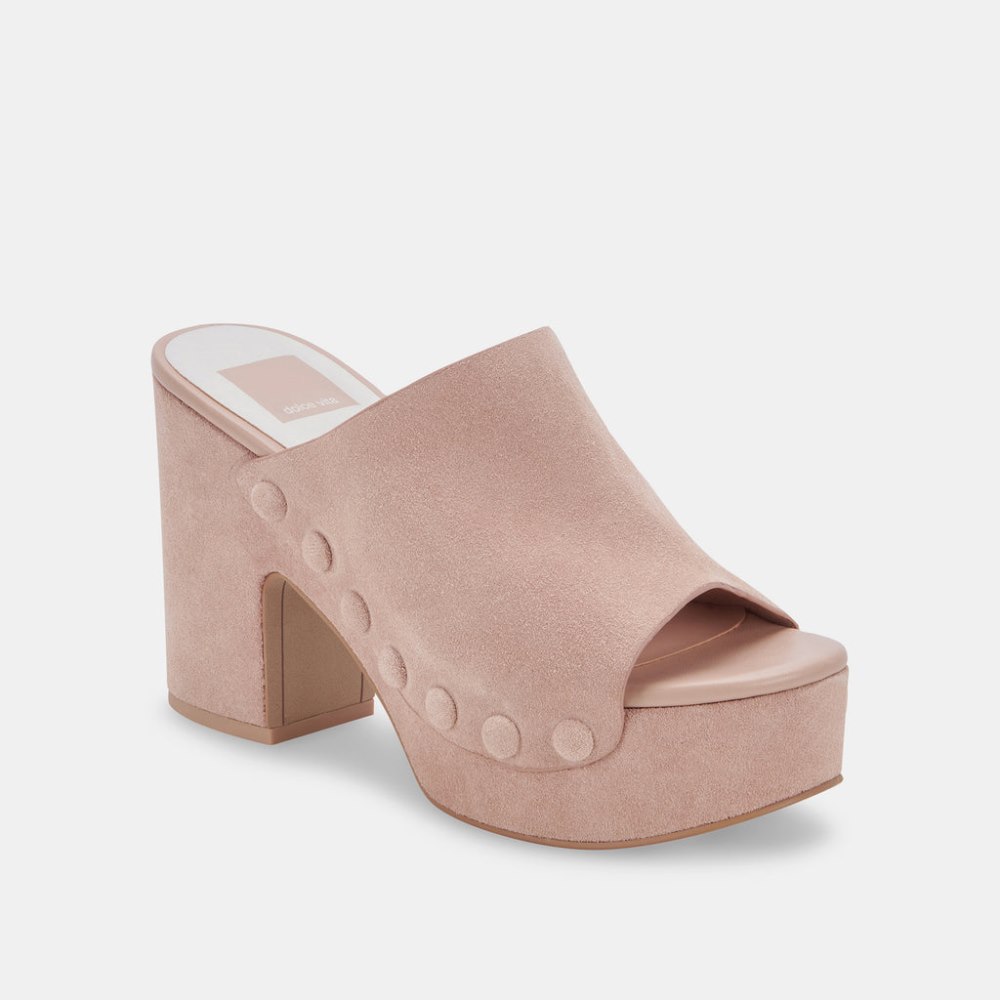 Dolce Vita Emol Heels Blush Suede