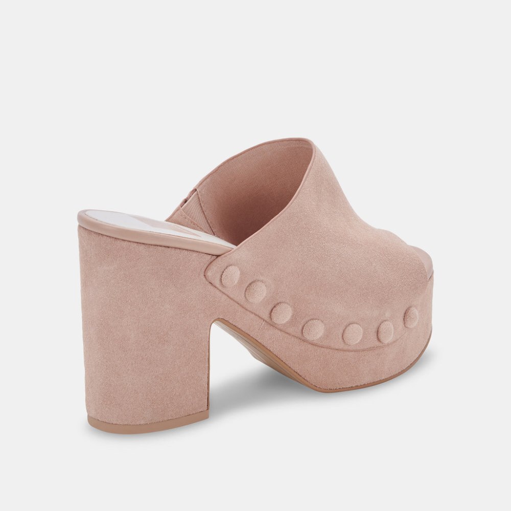 Dolce Vita Emol Heels Blush Suede