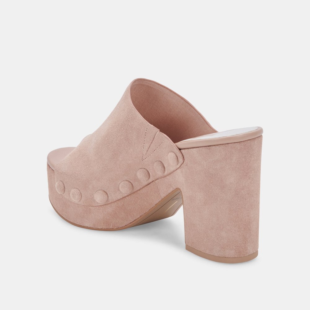 Dolce Vita Emol Heels Blush Suede