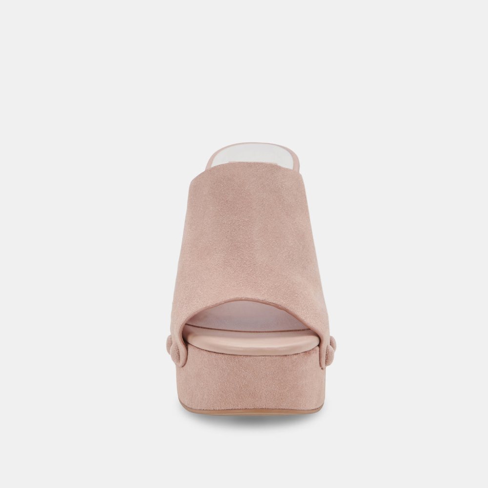 Dolce Vita Emol Heels Blush Suede