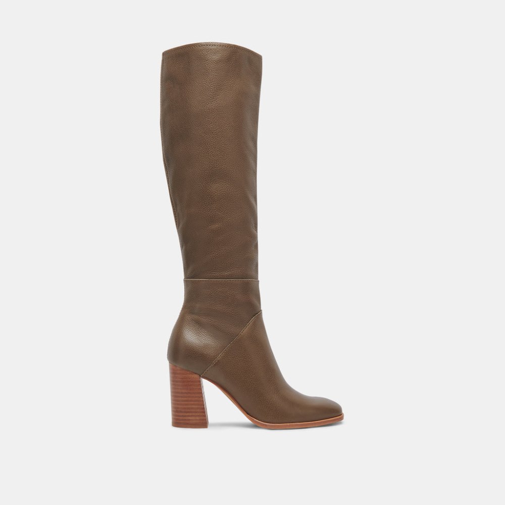 Dolce Vita Fynn Boots Dark Olive Leather