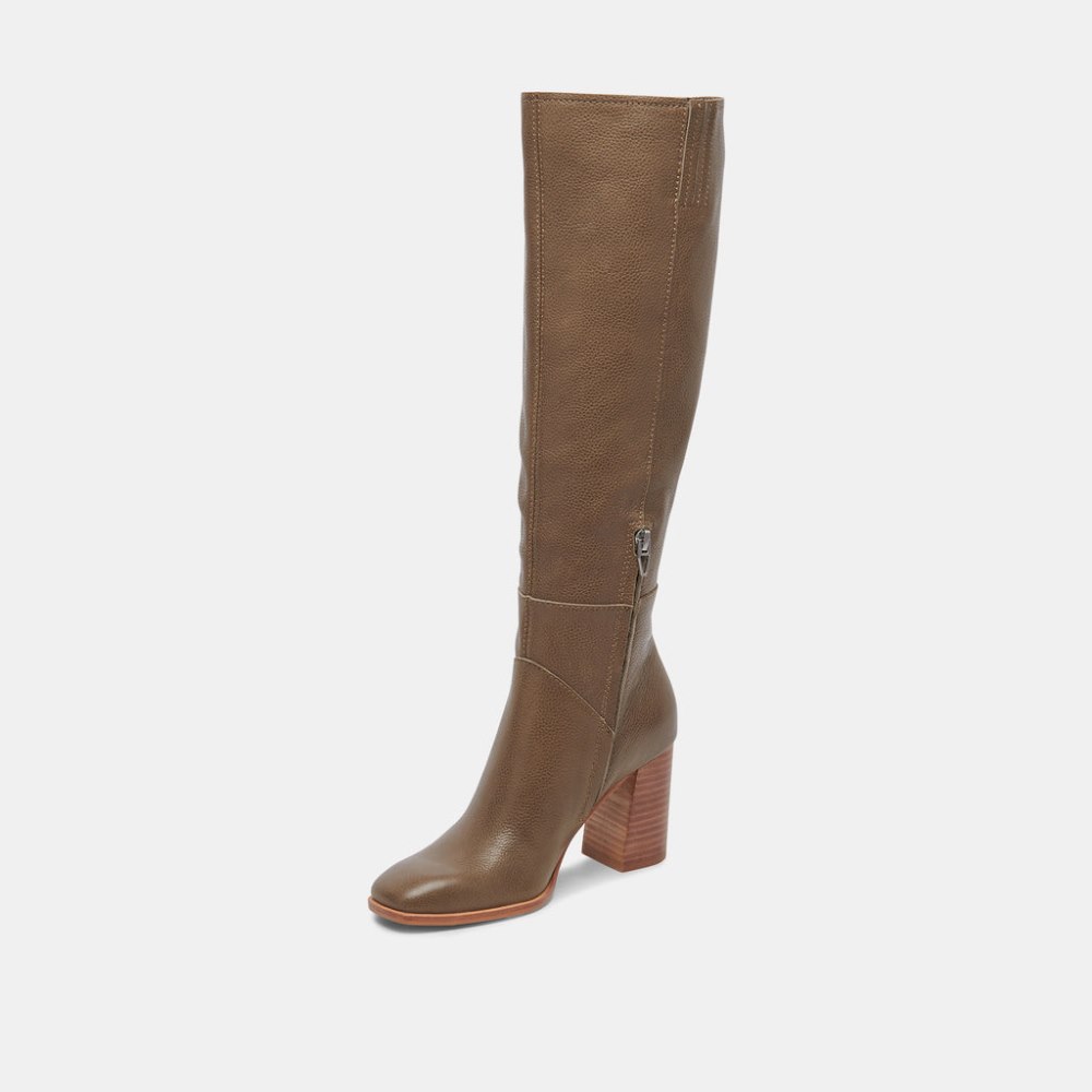 Dolce Vita Fynn Boots Dark Olive Leather