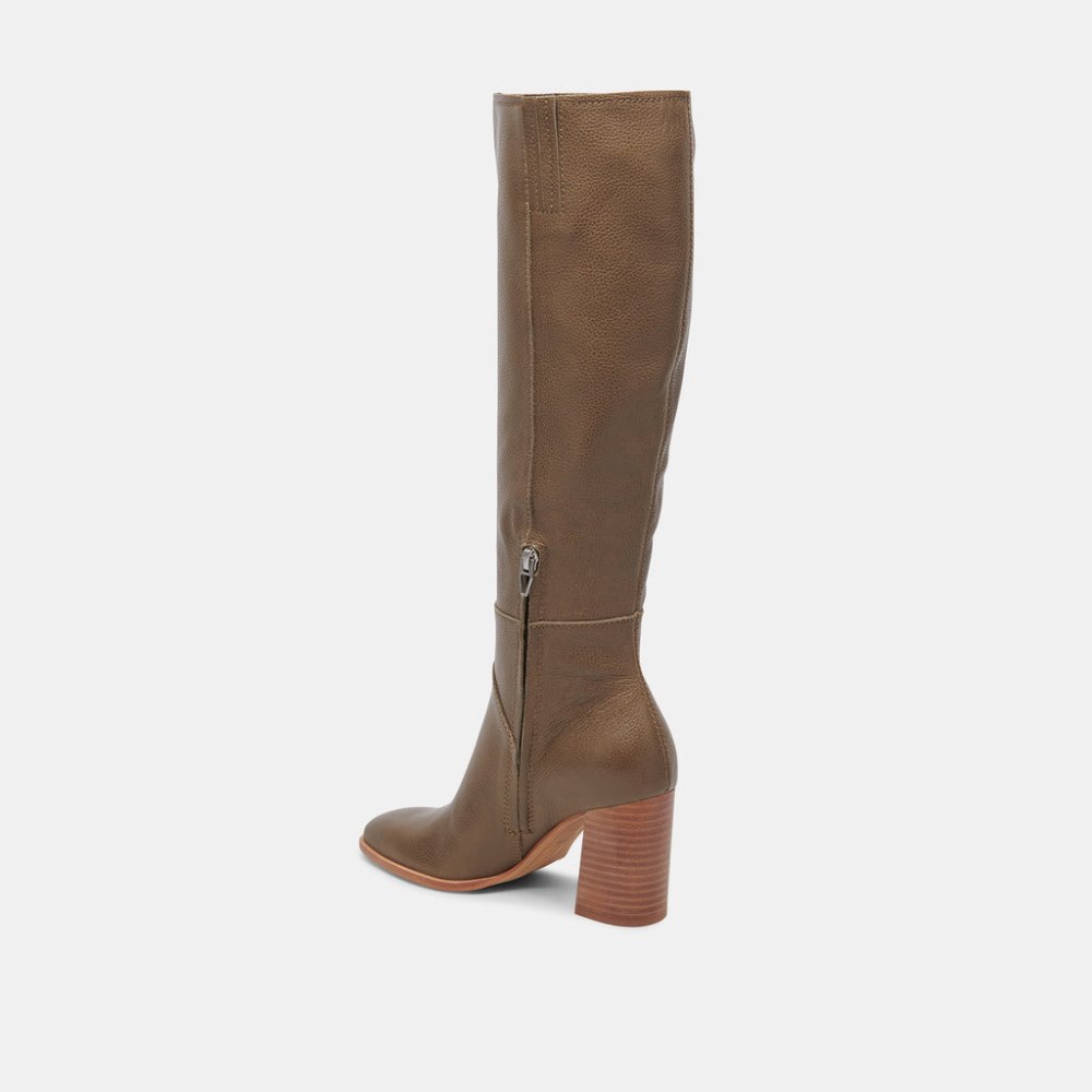 Dolce Vita Fynn Boots Dark Olive Leather