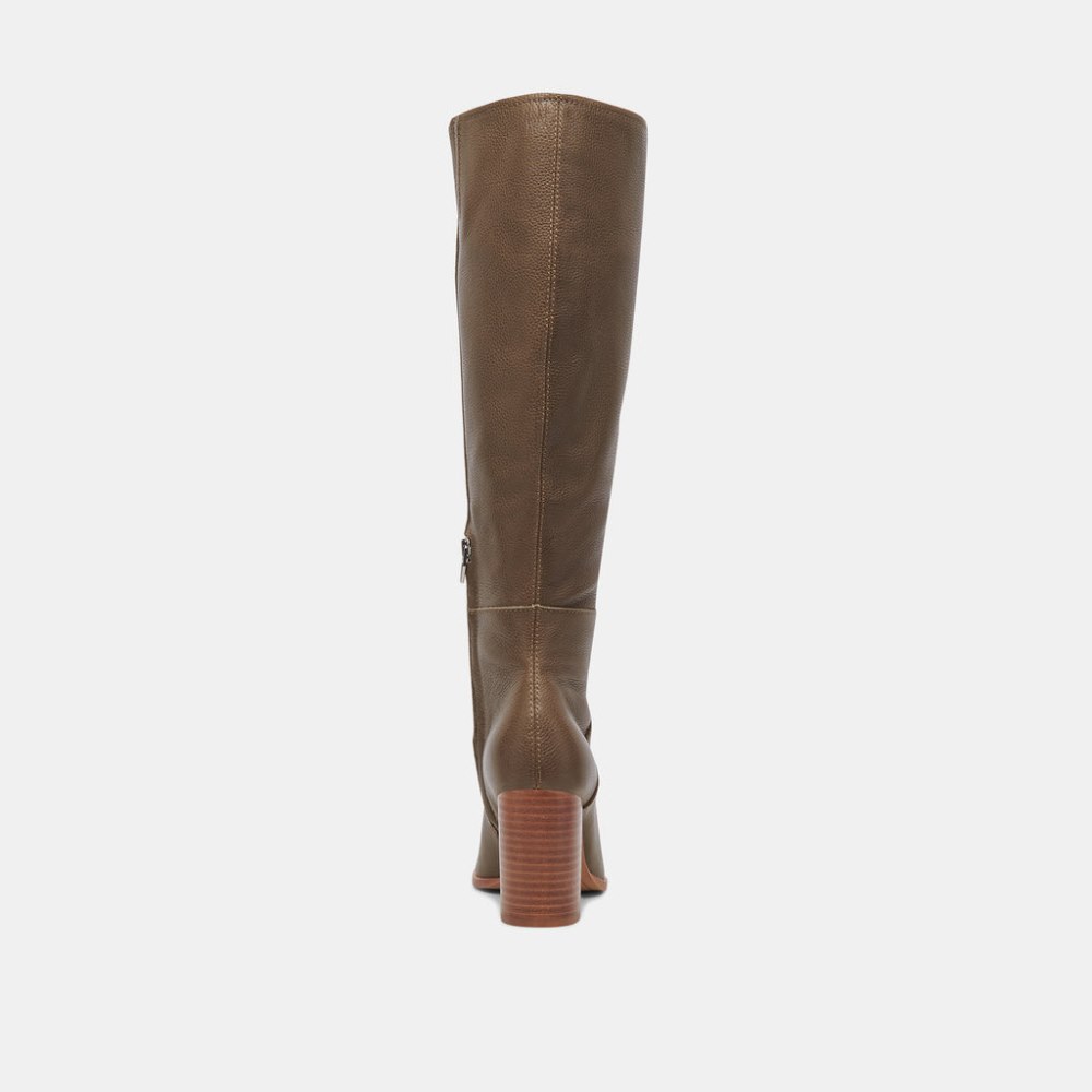 Dolce Vita Fynn Boots Dark Olive Leather