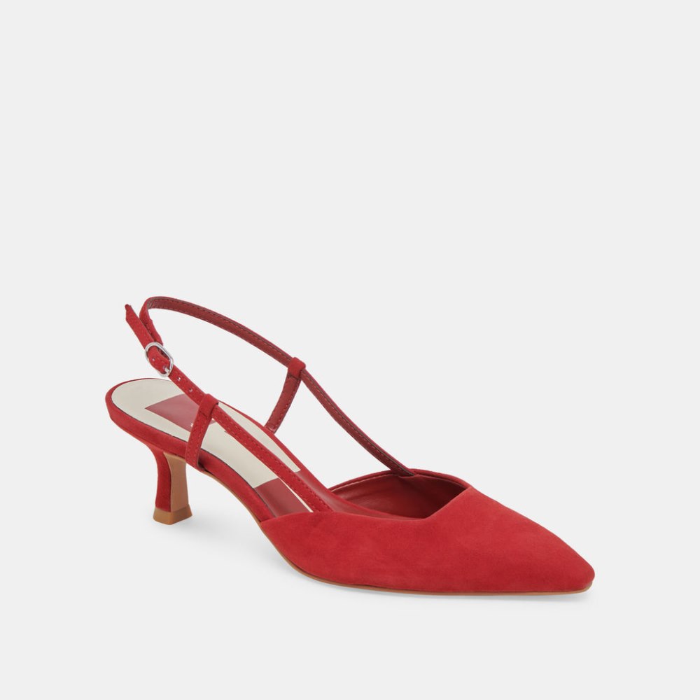 Dolce Vita Odela Heels Crimson Suede