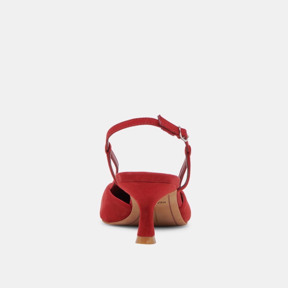 Dolce Vita Odela Heels Crimson Suede