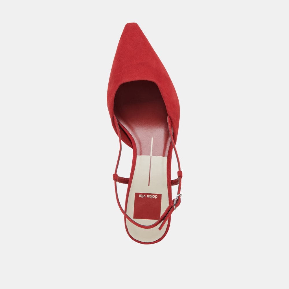 Dolce Vita Odela Heels Crimson Suede