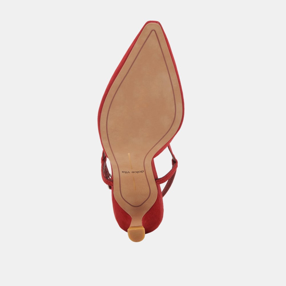 Dolce Vita Odela Heels Crimson Suede