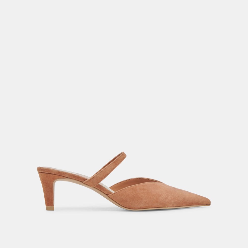 Dolce Vita Kanika Mid Heels Brown Suede