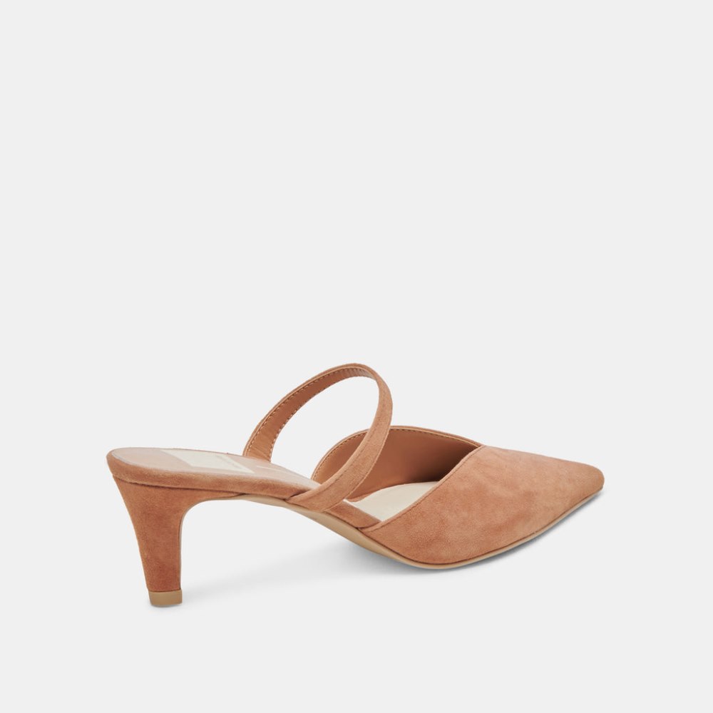 Dolce Vita Kanika Mid Heels Brown Suede