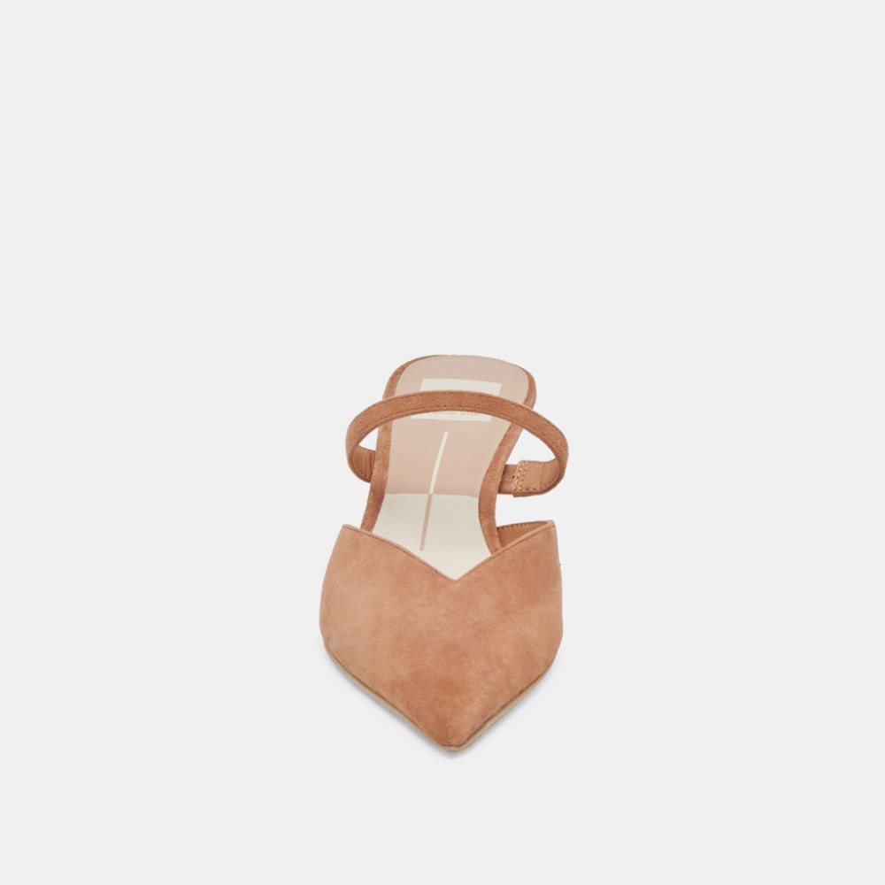 Dolce Vita Kanika Mid Heels Brown Suede