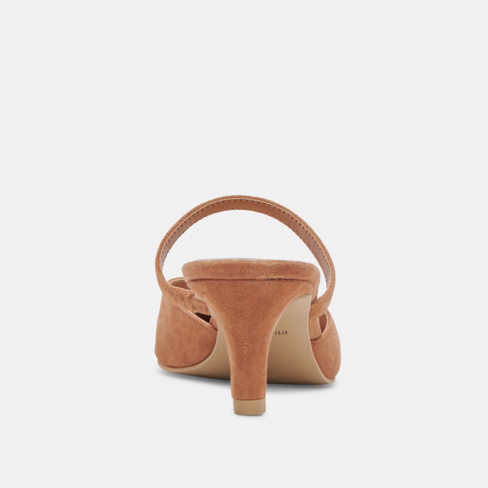 Dolce Vita Kanika Mid Heels Brown Suede