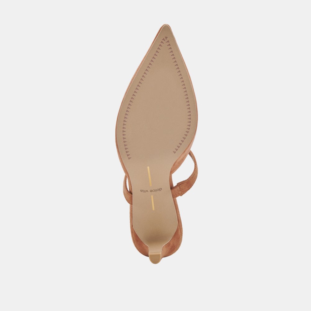 Dolce Vita Kanika Mid Heels Brown Suede