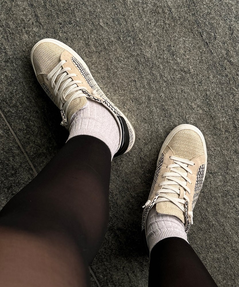 Dolce Vita Zina Sneakers Black Natural Raffia